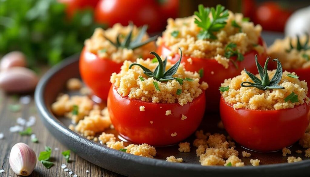Tomates à la provençale faciles au micro-ondes