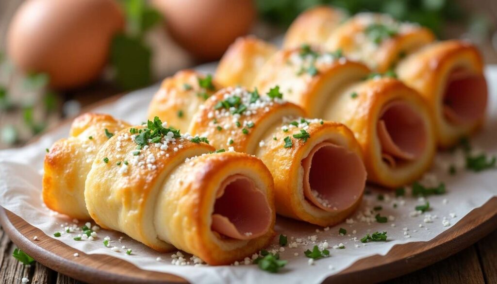 Roulés croustillants au jambon et mozzarella : idée apéro express