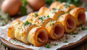 Roulés croustillants au jambon et mozzarella : idée apéro express