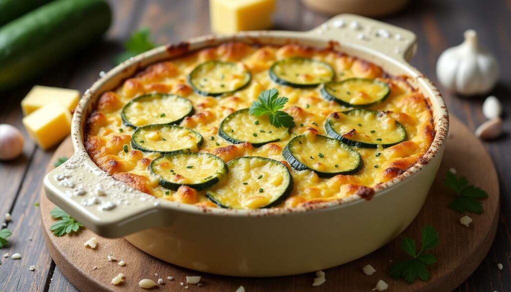 Recette de gratin de courgettes moelleux