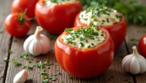 Tomates farcies au chèvre : recette facile et rapide