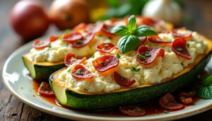 Courgettes Farcies à la Ricotta et aux Lardons : recette Excellente et Rapide