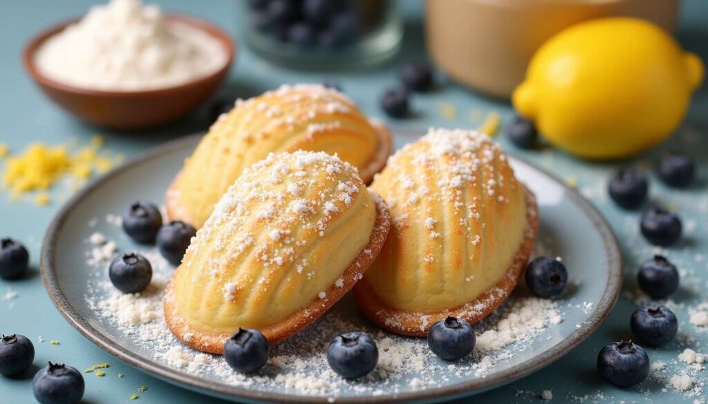 Madeleines fourrées aux myrtilles : une gourmandise irrésistible