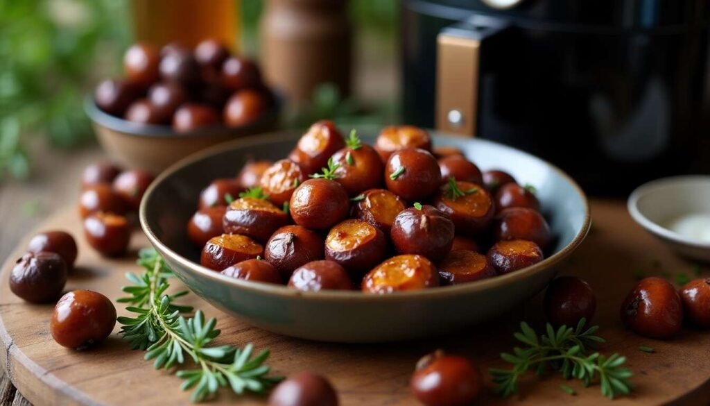 Châtaignes Rôties au Airfryer : recette Facile et Rapide