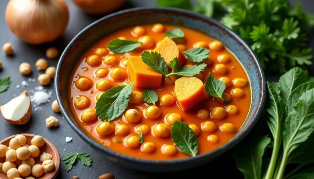 Curry de patates douces et pois chiches : recette savoureuse