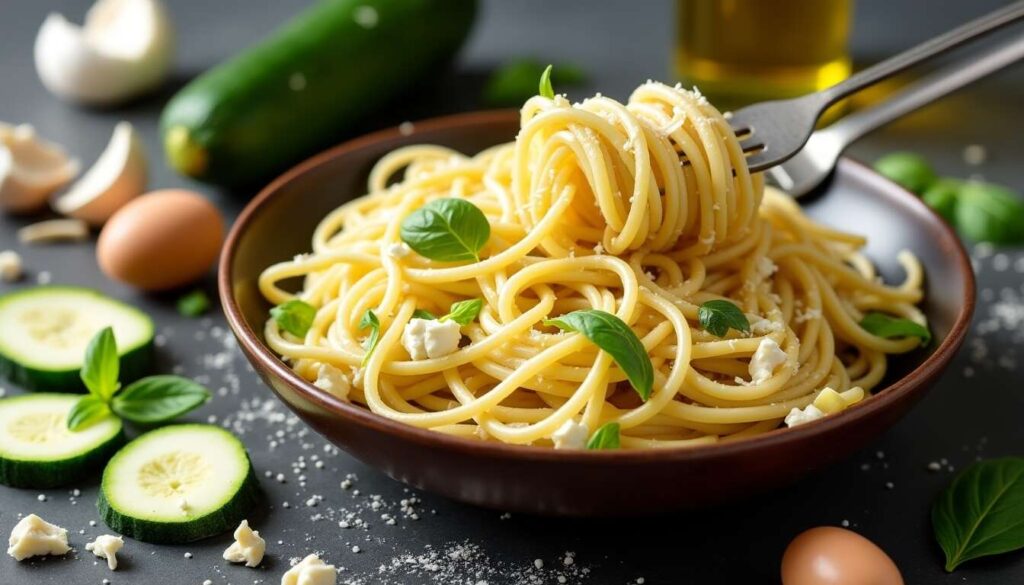 Recette de pâtes aux courgettes et chèvre : cuisinez sain et gourmand !