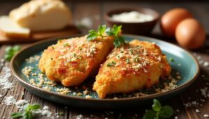 Recette facile de poulet pané au four : croustillant et savoureux