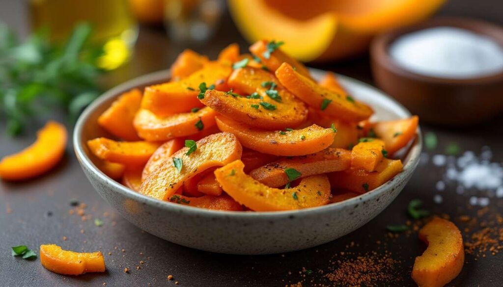 Frites de potimarron croustillantes au Airfryer