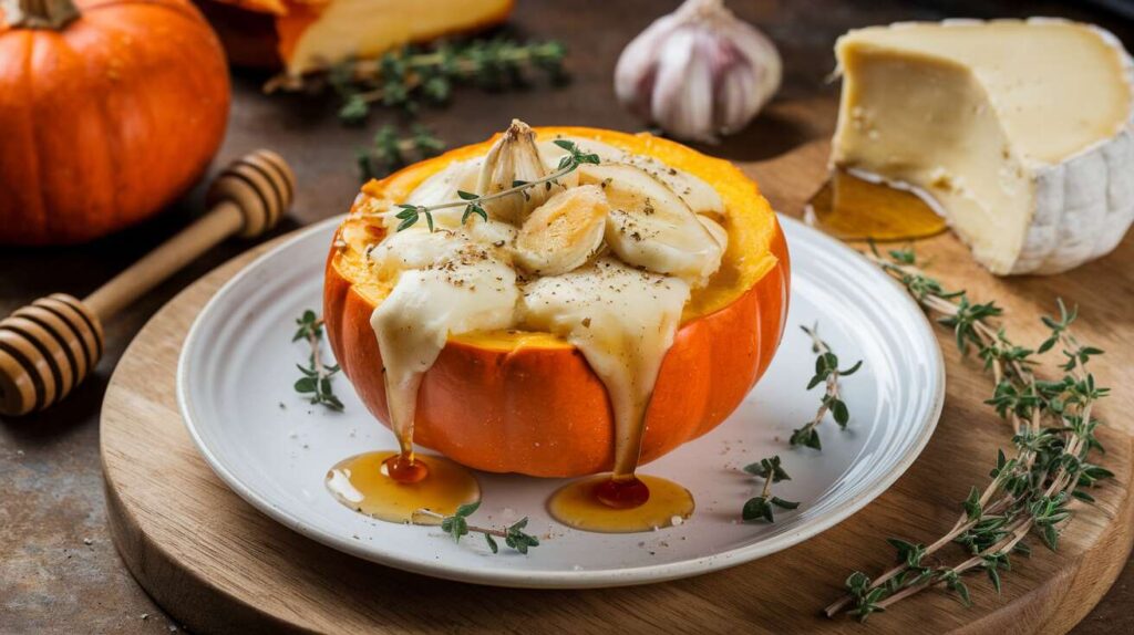 Potimarron farci au chèvre