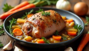 Recette économique : rouelle de porc aux légumes d'automne par Laurent Mariotte