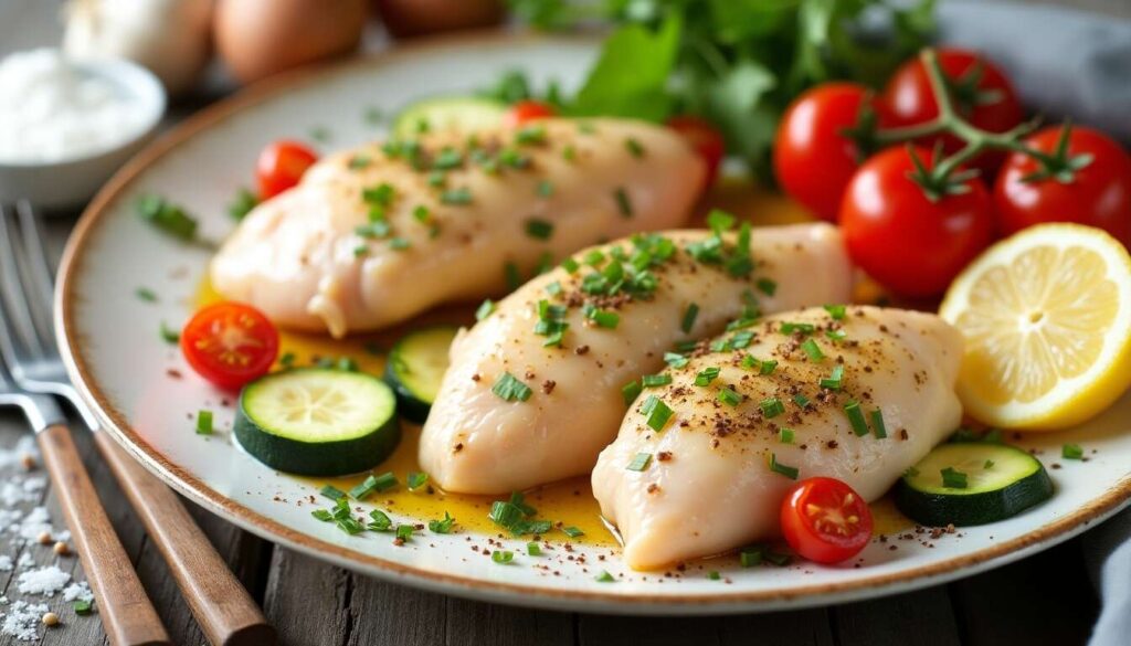 Blancs de poulet en papillotes allégés : recette saine et délicieuse