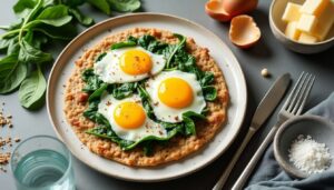 Recette de galette de sarrasin aux épinards et œuf : saveurs et bienfaits