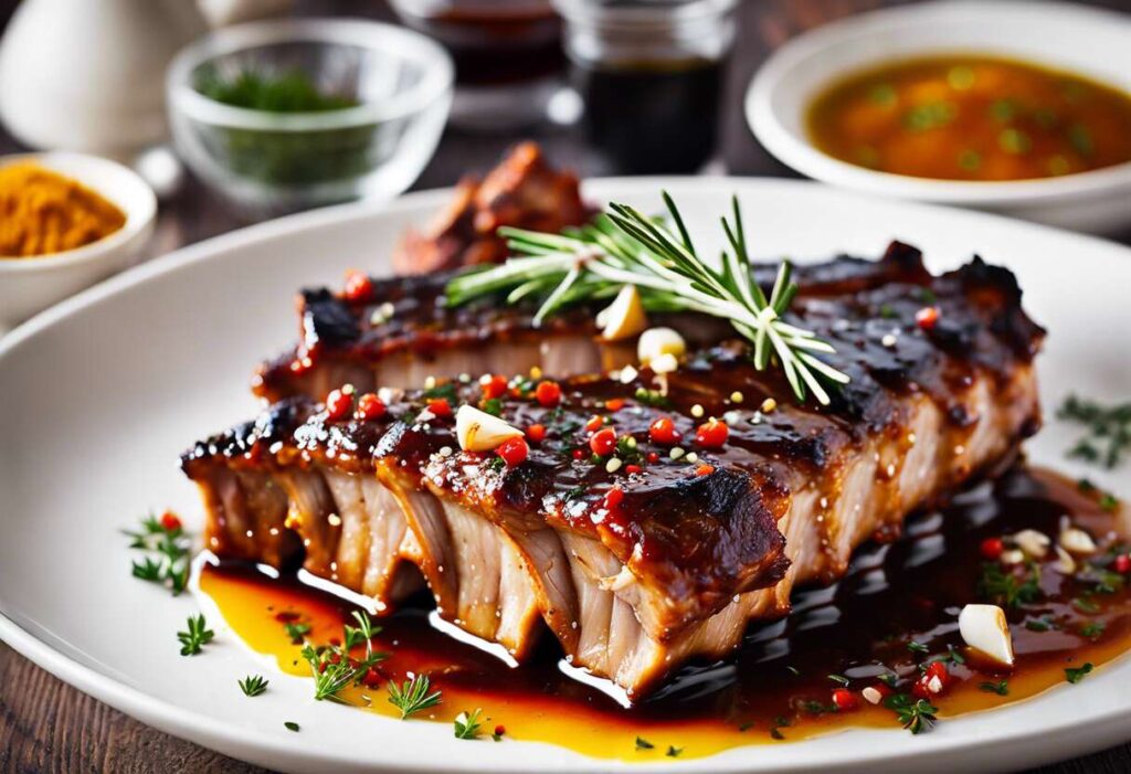 Recette de côtes de porc marinées au barbecue : saveurs estivales garanties