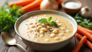 Recette de soupe crémeuse aux haricots blancs