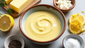 Recette de sauce crémeuse au beurre et citron: parfait pour vos plats !