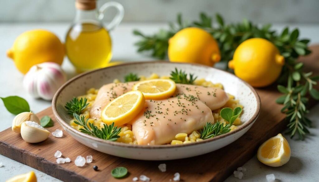 Poulet au citron minceur : recette légère et savoureuse