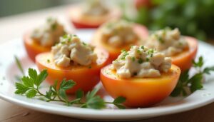 Recette facile : pêches au thon à la mayonnaise
