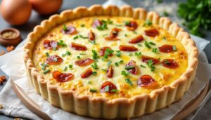 Recette de quiche lorraine légère au fromage blanc: saveurs et légèreté