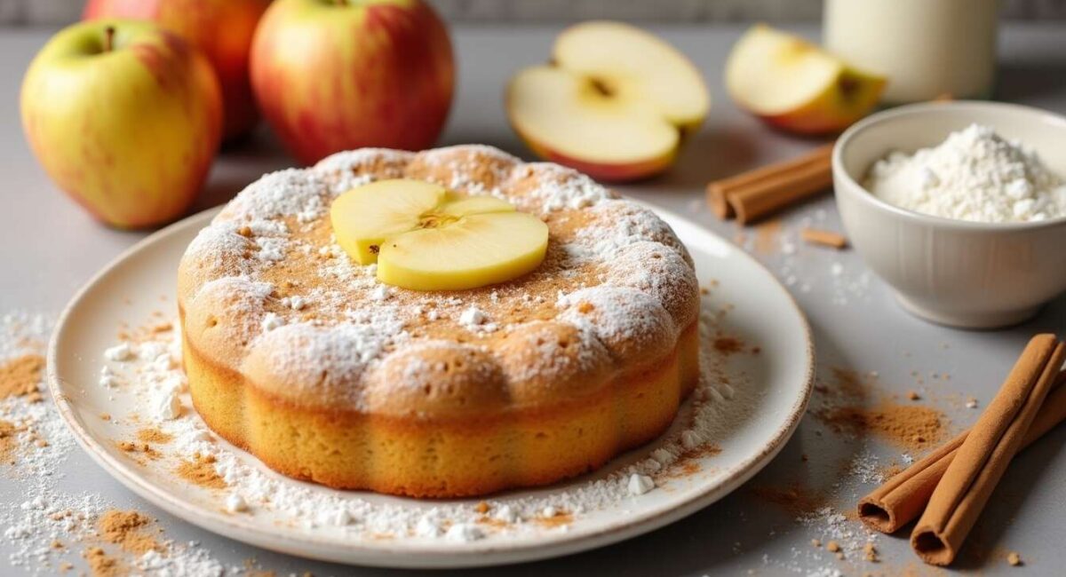 Gâteau aux pommes sans œufs : recette facile et délicieuse