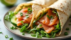 Wraps de saumon fumé : recette facile et rapide