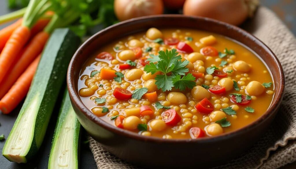 Recette de soupe Berkoukes authentique