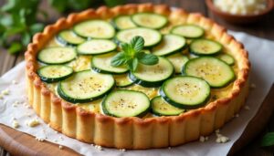 Tarte aux courgettes légère : recette minceur
