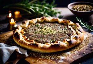 Galette Libanaise au Za’atar : recette Authentique de Man’ouché