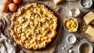 Quiche allégée au thon et crème fraîche : recette savoureuse