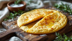 Socca niçoise : galette à la farine de pois chiches
