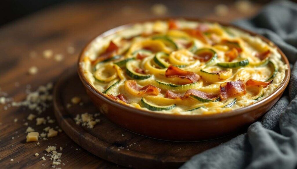 Gratin de courgettes et jambon à ma façon : recette facile et rapide