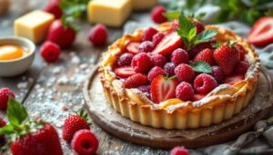 Recette facile de tarte aux fraises et framboises: le délice fruité