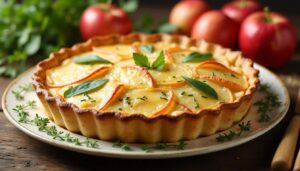 Recette de tarte aux pommes de terre et poulet aux herbes – Facile et savoureuse