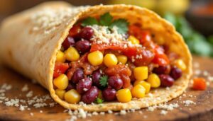 Wrap végétarien à la mexicaine : recette savoureuse et facile