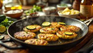 Beignets de courgettes à la poêle : recette facile et rapide