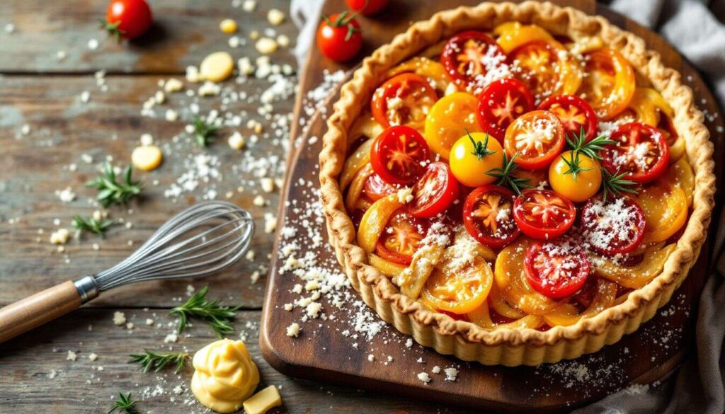 Recette facile de quiche à la tomate - Guide pas à pas