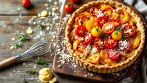 Recette facile de quiche à la tomate - Guide pas à pas