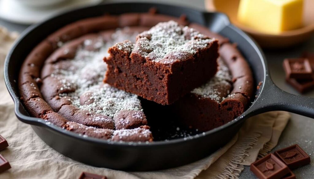 Recette facile : brownie au chocolat à la poêle