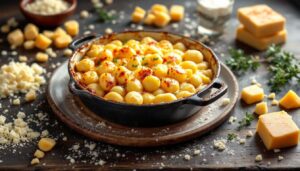 Gratin de gnocchis aux 3 fromages : recette facile et gourmande