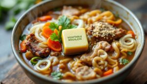 Recette facile de soupe de pieds de porc aux légumes et vermicelles