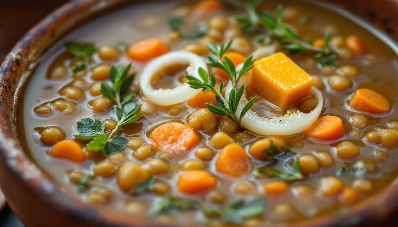 Délicieuse soupe de lentilles : recette facile et réconfortante