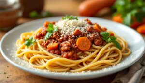 Recette de spaghettis à la bolognaise allégés