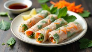 Rouleaux de printemps au poulet minceur : recette saine et légère