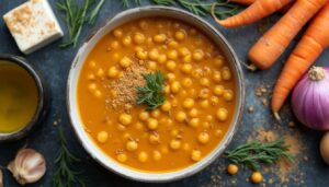 Recette de soupe de pois chiche au Thermomix : rapide et savoureuse