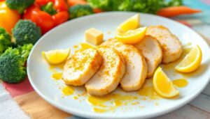 Poulet citron curry aux légumes : recette light et savoureuse