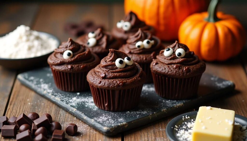 Muffins au chocolat pour Halloween : recette facile et gourmande