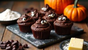 Muffins au chocolat pour Halloween : recette facile et gourmande