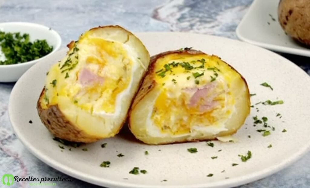 Recette facile de pommes de terre farcies à l'œuf