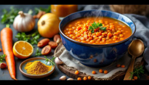 Soupe aux lentilles corail : recette facile et savoureuse