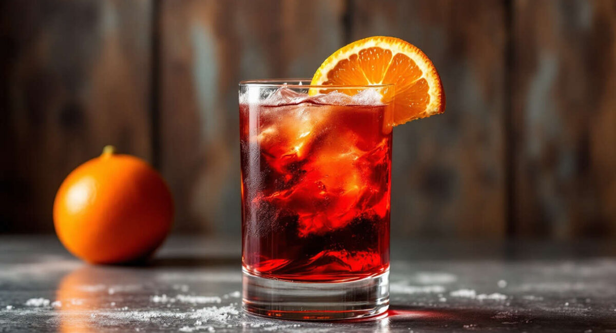 Cocktail de Noël : negroni à l'orange sanguine