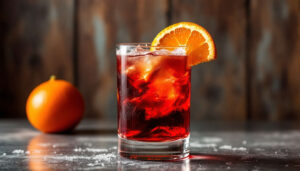 Cocktail de Noël : negroni à l'orange sanguine